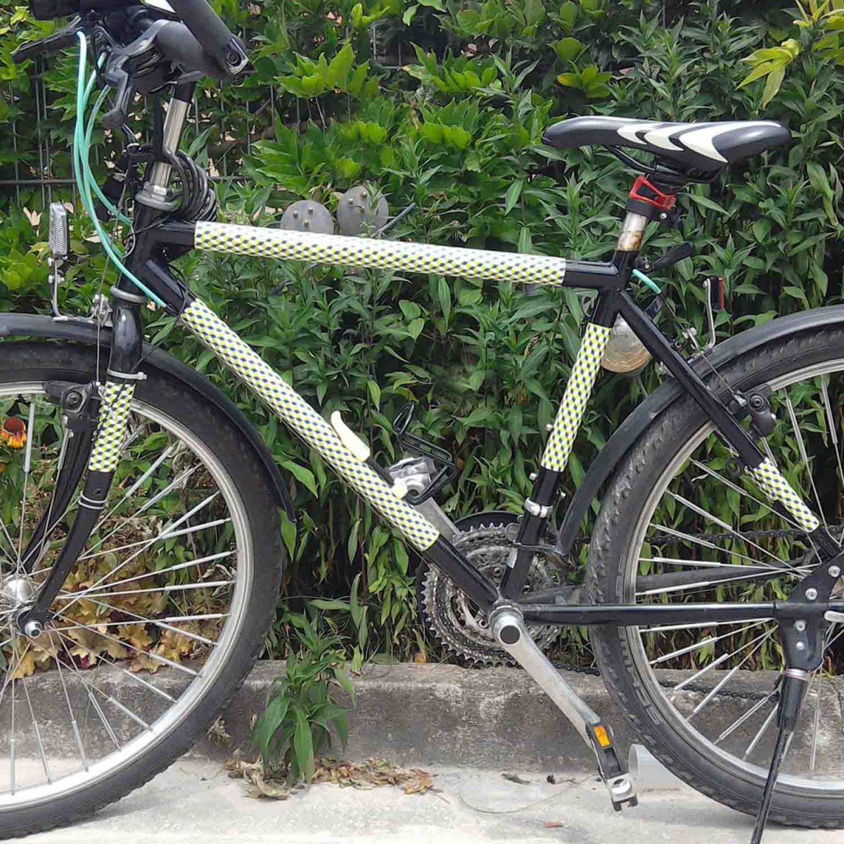 Muster Grüne Würfel Escher Fahrradfolie