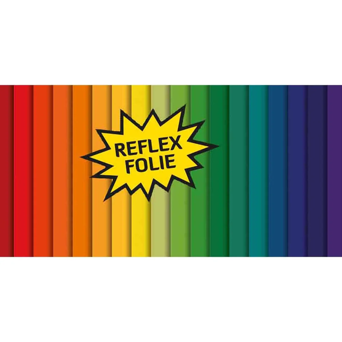 Panel reflektierende Aufkleber Over The Rainbow – Regenbogen Streifen